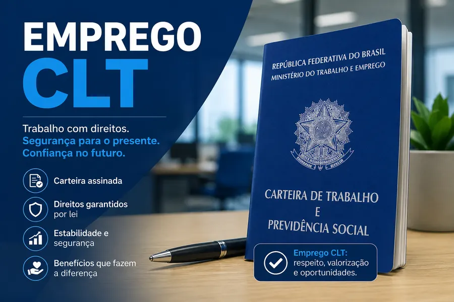 Carteira de trabalho e oportunidade CLT